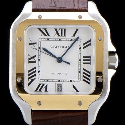 SA급 까르띠에 남성용 산토스 드 까르띠 W2SA0006 