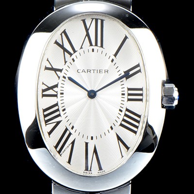 SA급 까르띠에 여성용 베누아 워치 W8000006 라지 모델 화이트 다이얼 스위스 쿼츠 무브먼트 CAR0051 xx