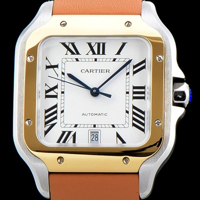 SA급 까르띠에 남성용 BEST UP!! 산토스 드 까르띠에 워치 W2SA0006 라지모델!! 18K 옐로우골드 투톤콤비 화이트 다이얼 오토매틱 무브먼트 CAR4041 xx