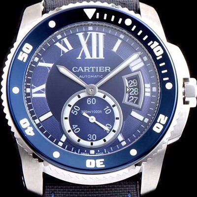 SA급 까르띠에 남성용 칼리브 드 까르띠에 WSCA0010 블루세라믹 베젤 블루 다이얼 ETA 2824-2 오토매틱 무브먼트 CAR0100 xx