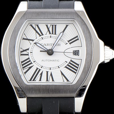 SA급 까르띠에 남성용 로드스터 스위스 2824 무브먼트 화이트 다이얼 CAR0011 xx