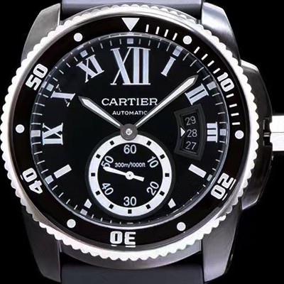 SA급 까르띠에 남성용 칼리브 드 까르띠에 블랙 다이얼 오토매틱 무브먼트 CAR0544 xx