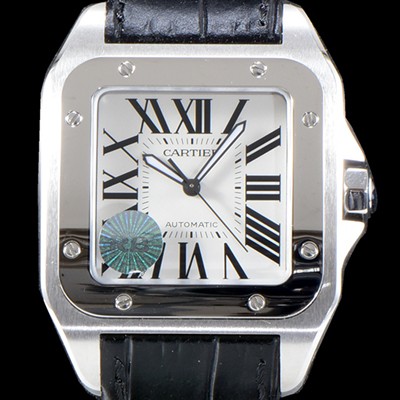 SA급 까르띠에 남성용 904L 신형스틸-ETA 2892-2 UP!! 산토스 100 워치 W20073X8 라지 모델 크림빛 신형 다이얼 오토매틱 무브먼트 CAR4001 xx