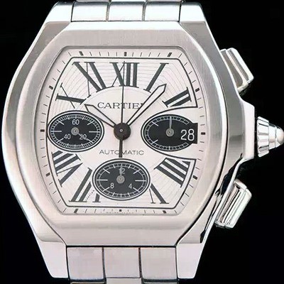 SA급 까르띠에 남성용 로드스터 크로노그래프 다이얼 화이트다이얼 CAR0303 xx