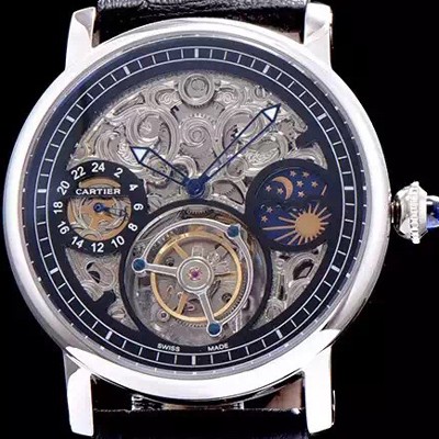 SA급 까르띠에 남성용 로통드 드 까르띠에 투어빌론 시리즈 CAR0032 xx