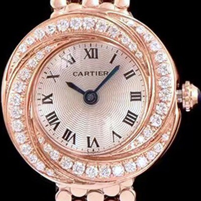 SA급 까르띠에 여성용 하이 주얼리 워치 화이트 다이얼 다이아몬드 주얼리 세팅 쿼츠 무브먼트 CAR0101 xx