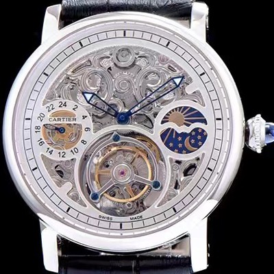 SA급 까르띠에 남성용 로통드 드 까르띠에 투어빌론 시리즈 CAR0034 xx