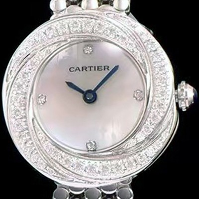 SA급 까르띠에 여성용 하이 주얼리 워치 쉘 다이얼 다이아몬드 주얼리 세팅 쿼츠 무브먼트 CAR0104 xx