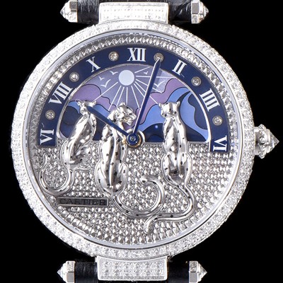 SA급 까르띠에 남성용 레브 드 팬더 HPI00930 하이 쥬얼 세팅 픽첼 다이얼 스위스 쿼츠 무브먼 CAR0013 xx