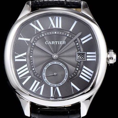 SA급 까르띠에 남성용 토르튜 블랙 다이얼 오토매틱 무브먼트 CAR0001 xx