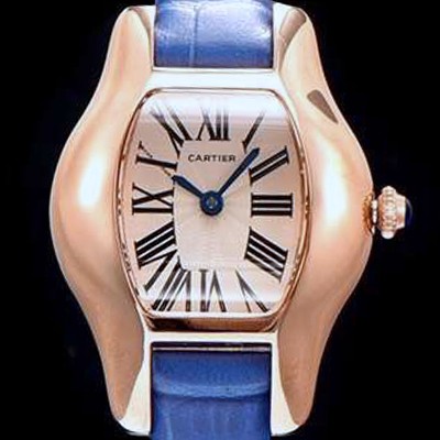 SA급 까르띠에 여성용 토르튜 화이트 다이얼 스위스 정품 쿼츠 무브먼트 CAR0153 xx