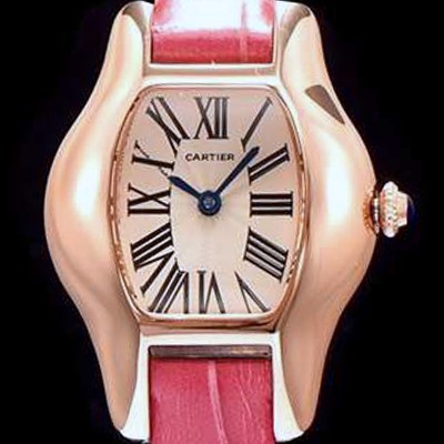 SA급 까르띠에 여성용 토르튜 화이트 다이얼 스위스 정품 쿼츠 무브먼트 CAR0150 xx