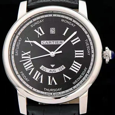 SA급 까르띠에 남성용 솔로 드 까르띠에 오토매틱 42mm 블랙다이얼 CAR0300 xx