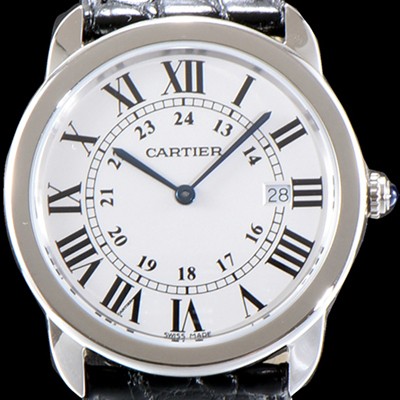 SA급 까르띠에 여성용 솔로 드 까르띠에 W6700255 화이트 다이얼 쿼츠 무브먼트 CAR0510 xx