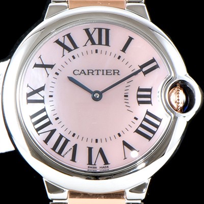 SA급 까르띠에 남여공용 2019신상 발롱블루 W69011Z4 36mm 핑크 다이얼 쿼츠 무브먼트 CAR0501 xx