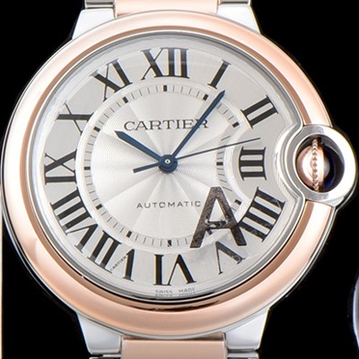 SA급 까르띠에 남여공용 2019신상 발롱블루 W2BB0003 36mm 남여공용 화이트 다이얼 오토매틱 무브먼트 CAR0105 xx