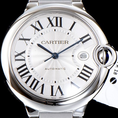 SA급 까르띠에 남성용 2019신상 발롱블루 W69012Z4 42mm 화이트 다이얼 오토매틱 무브먼트 CAR0504 xx