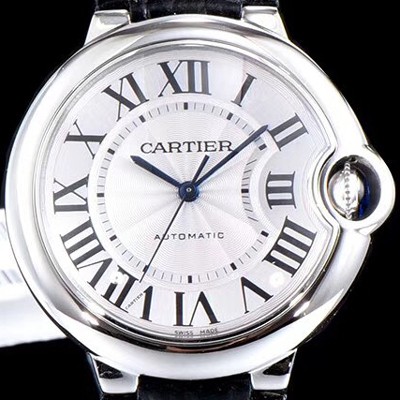 SA급 까르띠에 남성용 발롱블루 W6900556 화이트 다이얼 오토매틱 무브먼트 CAR0038 xx