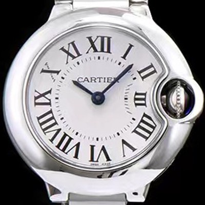 SA급 까르띠에 여성용 발롱블루 드 까르띠에 W69010Z4스위스 쿼츠 화이트다이얼 CAR0311 xx