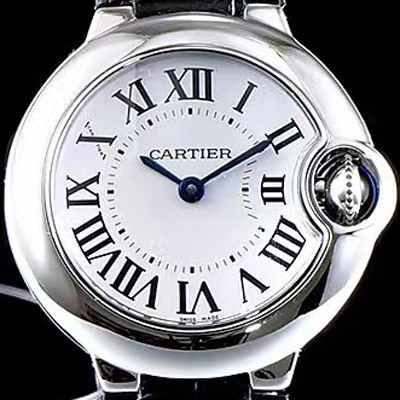SA급 까르띠에 여성용 발롱블루 드 까르띠에 스위스 쿼츠 화이트다이얼 CAR0312 xx