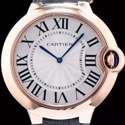 SA급 까르띠에 남성용 발롱블루 W6920054화이트 다이얼 스위스 쿼츠 무브먼트 CAR0037 xx