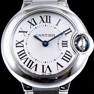 SA급 까르띠에 여성용 발롱블루 W69010Z4 워치 화이트 자개 다이얼 브레이슬릿 스위스 정품 쿼츠 무브먼트 CAR0315 xx