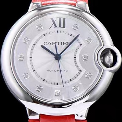 SA급 까르띠에 남성용 발롱블루 WE902075화이트 다이얼 오토매틱 무브먼트 CAR0001 xx