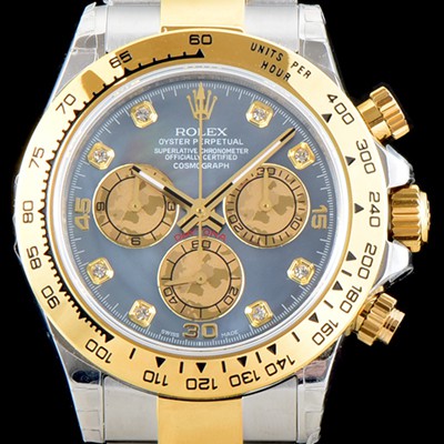 SA급 로렉스 남성용 Cal. 4130 무브 UP!! 코스모그래프 데이토나 18K 옐로우골드 콤비 진주자개 다이얼 크로노그래프 오토매틱 무브먼트 ROL0520 xx