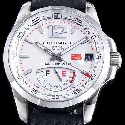 SA급 쇼파드 남성용 클레식 레이싱 168457-3002 밀레 밀레밀리아 1000 모델 화이트 다이얼 ETA 2824-2오토매틱 무브먼 CHO0242 xx