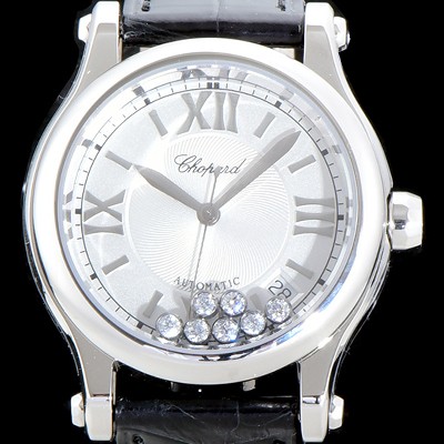 SA급 쇼파드 여성용 베스트셀러!!해피 스포츠 278559-3001 36MM 스테인리스 스틸 다이아몬드 화이트 다이얼 오토매틱 무브먼트 CHO0200 xx