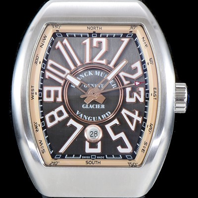 SA급 프랭크 뮬러 남성용 마스터 컴플리케이션 V 45 SC DT YACHTING 5N 뱅가드 요팅!! 그레이&골드 다이얼 스위스 ETA 2824-A2오토매틱 FRA0451 xx