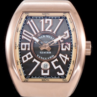 SA급 프랭크 뮬러 남성용 마스터 컴플리케이션 V45 SC DT YACHTING 5N 뱅가드 요팅!! 고급스러운 18K로즈골드 케이스 그레이 다이얼 스위스 ETA 2824-A2오토매틱 FRA0450 xx