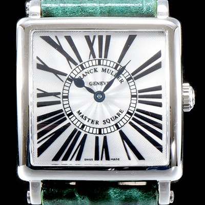 SA급 프랭크뮬러 여성용 마스터 스퀘어6002 L QZ V 화이트 다이얼 스위스 정품 쿼츠 무브먼 FRA4400 xx