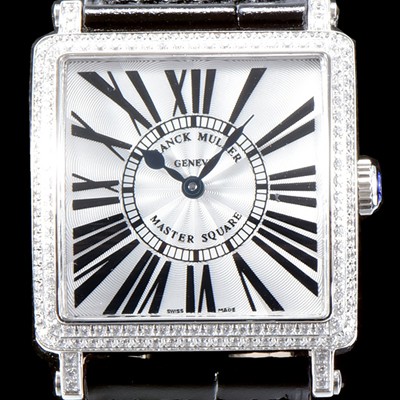 SA급 프랭크뮬러 여성용 마스터 스퀘어6002 L QZ V 쥬얼 다이아몬드 베젤 스위스 정품 쿼츠 무브먼 FRA4405 xx