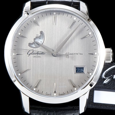 SA급 글라슈테 오리지날 남성용 세나토 1-36-04-03-02-02 클래식 문페이즈 up!! 브라운 다이얼 (기계식 자동) 오토매틱 무브먼트 GLA4214 xx