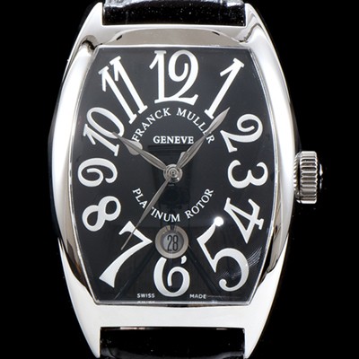 SA급 프랭크 뮬러 남성용 최신버전 업그레이드형 카사블란카 5850 SC 플래티넘 로터!! 블랙 다이얼 스위스 ETA 2824-A2오토매틱 FRA0400 xx