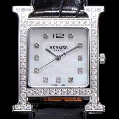 SA급 에르메스 남성용 H아워 036793WW00 화이트 다이얼 춰츠 무브먼트 HEM4204 xx