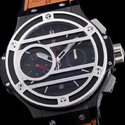 SA급 휴블렛 남성용 빅뱅 처커뱅 317.NM.1137.VR 그리드 모양 다이얼 커버 100% 티타늄 크로노그래프 ETA-7750B 오토매틱 무브먼트 HUB0242 xx