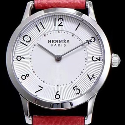 SA급 에르메스 남성용 슬림 데르메스 W041733WW00 화이트 다이얼 춰츠 무브먼트 HEM4203 xx