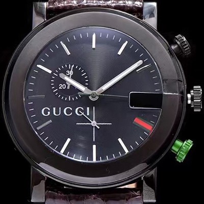 SA급 구찌 남성용 G-타임리스 커플시계 블랙 다이얼 스위스 쿼츠 무브먼트 GUC4244 xx