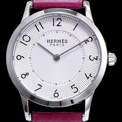 SA급 에르메스 남성용 슬림 데르메스 W041733WW00 화이트 다이얼 춰츠 무브먼트 HEM4200 xx