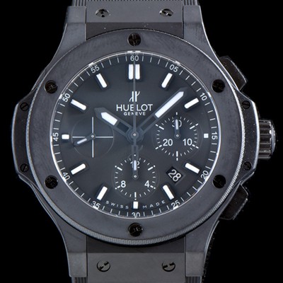 SA급 휴블렛 남성용 NEW 빅뱅 301.CI.7170.LR 밀리미터에 세라믹 에디션!! 44MM 크로노그래프 선레이 새틴-피니시 블랙 다이얼 Caliber HUB 4100 타입 무브먼트 HUB4210 xx