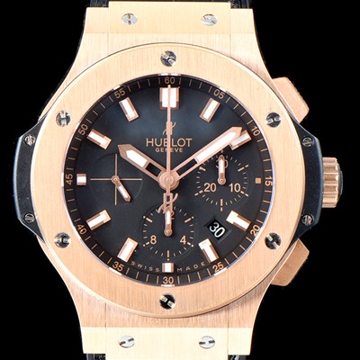 SA급 휴블렛 남성용 빅뱅 크로노그래프 44mm 블랙 다이얼 에볼루션 7750 오토매틱 무브먼트 HUB0412 xx