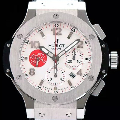 SA급 휴블렛 남성용 빅뱅 리미티드 에디션 화이트 다이얼 44mm 화이트다이얼 HUB0410 xx