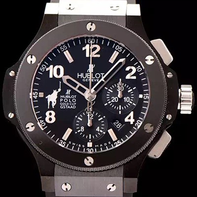 SA급 휴블렛 남성용 빅뱅 폴로 골드 컵 블랙 다이얼 HUB0422 xx