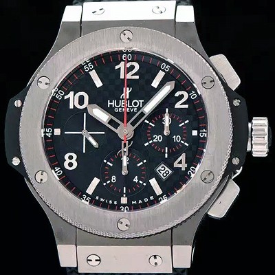 SA급 휴블렛 남성용 빅뱅 스틸 44mm 블랙다이얼 HUB0404 xx