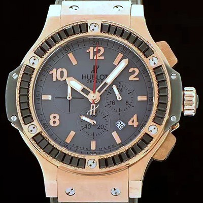 SA급 휴블렛 남성용 빅뱅 에볼루션 쿼츠 다이아몬드 버젼 그레이다이얼 HUB0442 xx