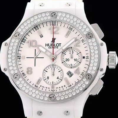 SA급 휴블렛 남성용 빅뱅 에볼루션 다이아몬드 버젼 화이트다이얼 HUB4200 xx