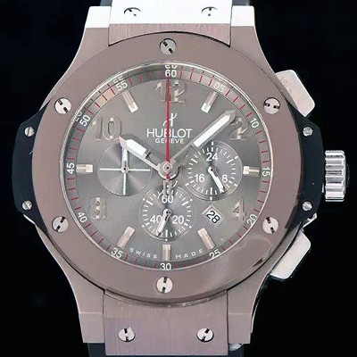 SA급 휴블렛 남성용 빅뱅 에볼루션 쿼츠 44mm 버젼 그레이 다이얼 HUB4215 xx