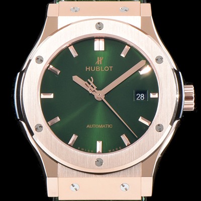 SA급 휴블렛 남성용 클레식 퓨전 565.OX.8980.LR 논그로노형 티타늄 그린 에디션!!그린 다이얼 18K 로즈골드 오토매틱 무브먼트 HUB0211 xx